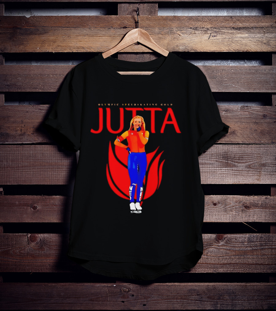 Jutta Leerdam Olympic Speedskating Gold Victory Moment T-Shirt