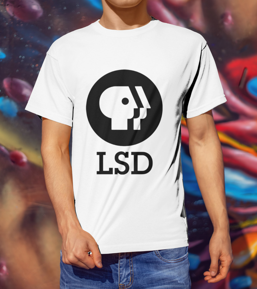 Dave Landau Wears LSD PBS T-Shirt