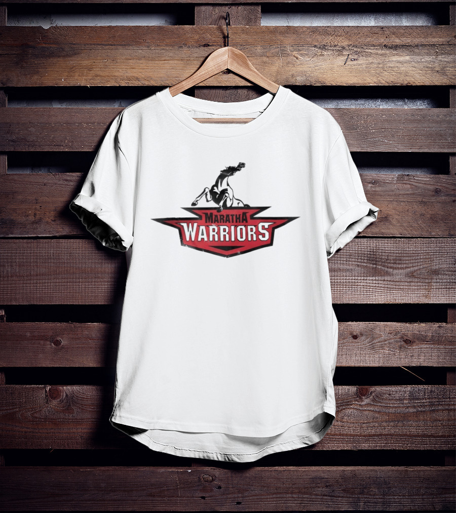 Maratha Warriors Historical Warhorse Emblem With Black T-Shirt