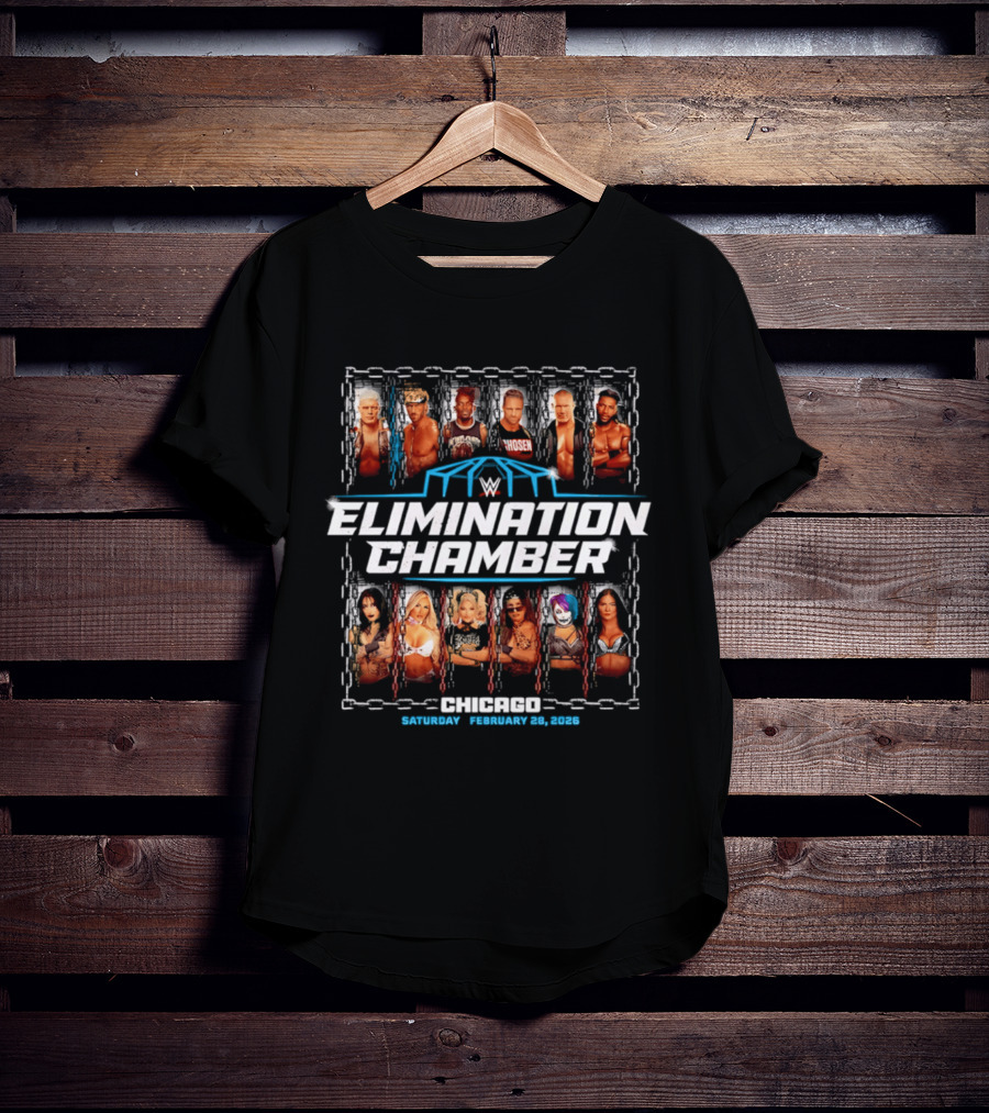 Elimination Chamber 2026 WWE Chicago Event February 26 Saturday T-Shirt