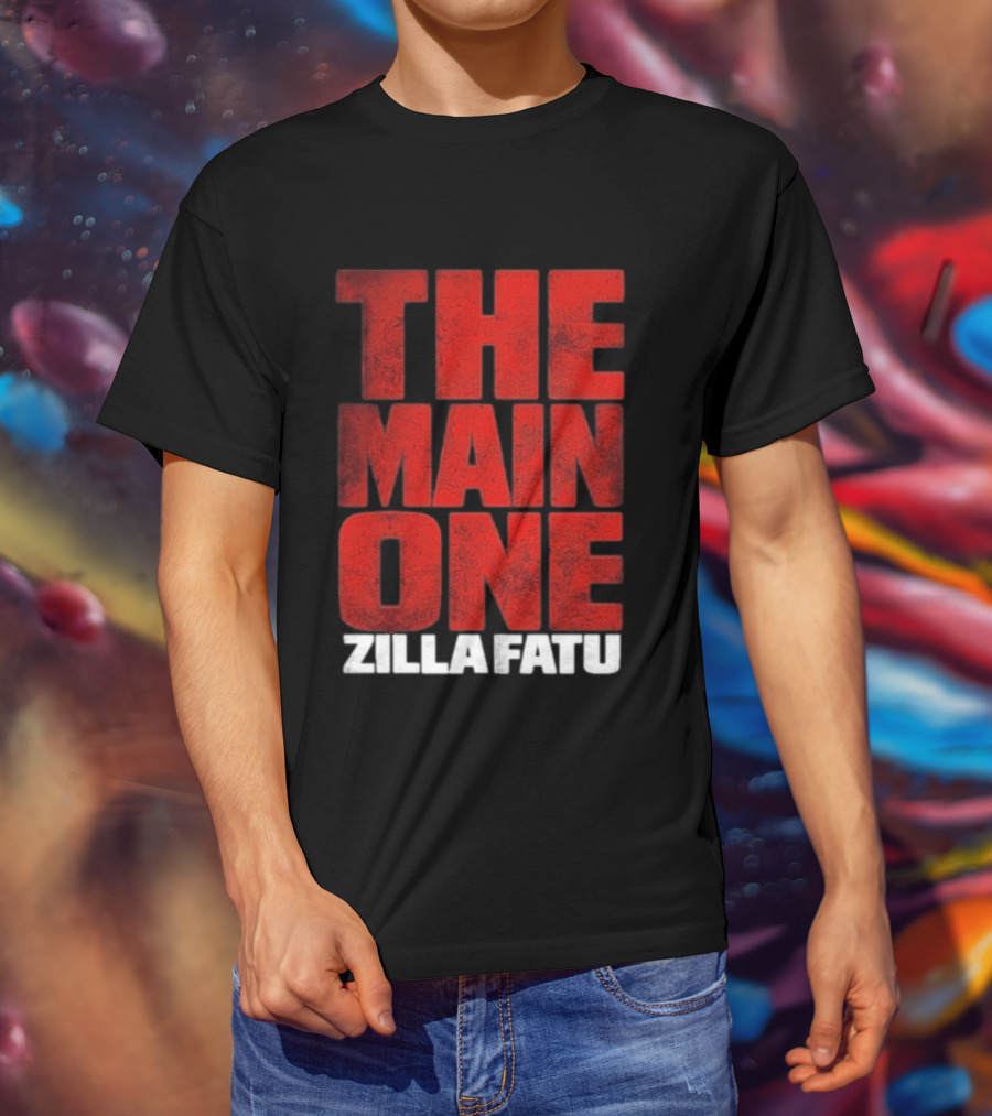 Zilla Fatu The Main One Bold Red T-Shirt