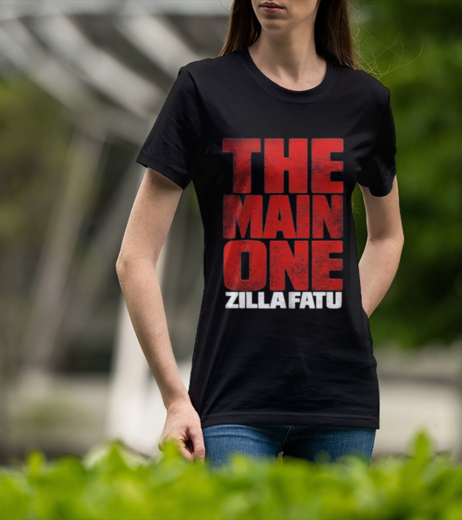 Zilla Fatu The Main One Bold Red T-Shirt
