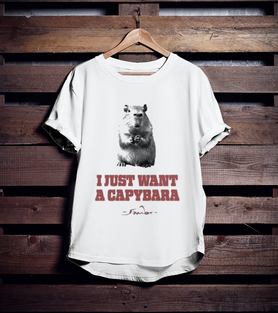 I Just Want A Capybara Dark T-Shirt