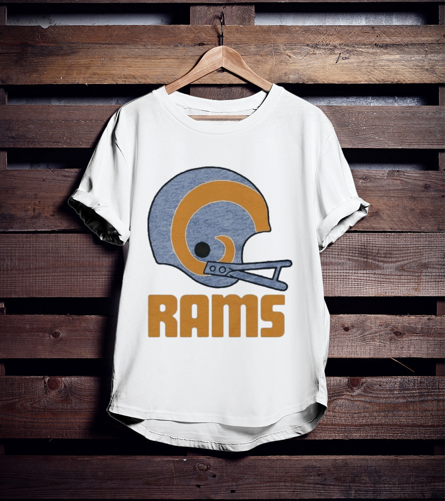 Rams Helmet Classic Football Team T-Shirt