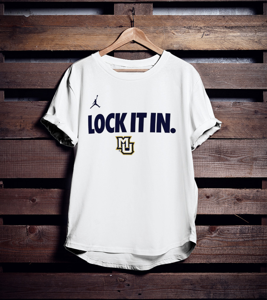 Jordan Marquette Golden Eagles Lock It In MU 2026 WCC T-Shirt