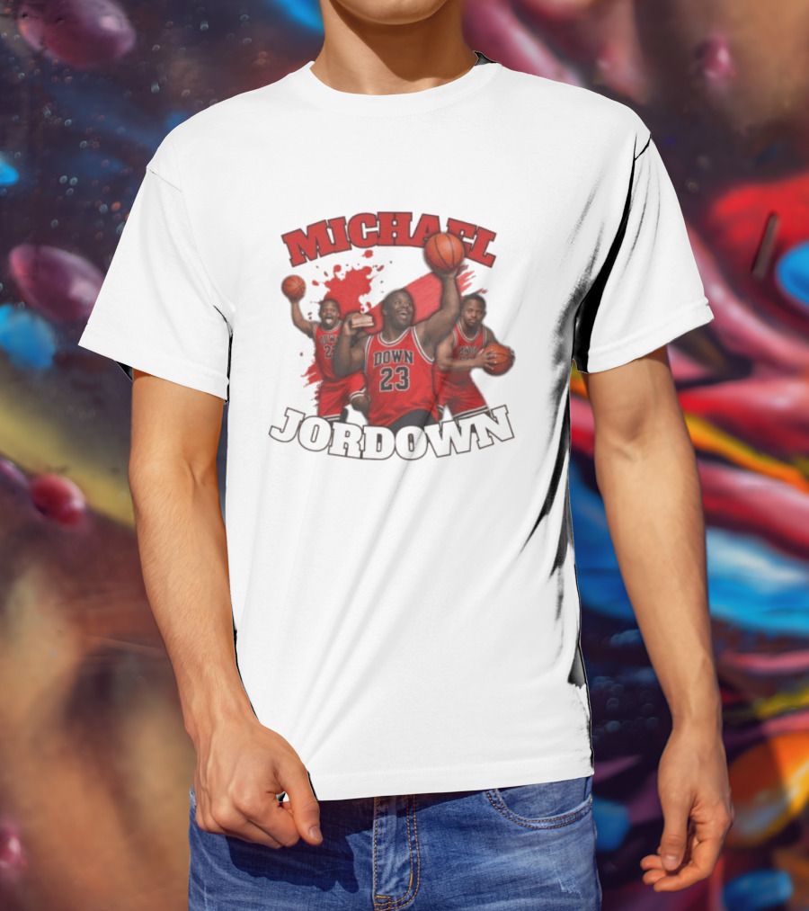 Michael Jordown Basketball Player 23 Red Jersey T-Shirt