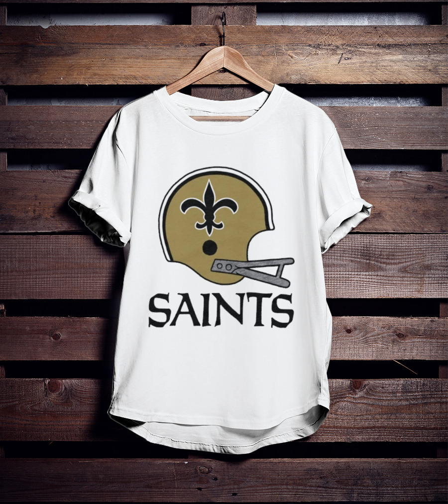 New Orleans Saints Vintage Helmet Fleur De Lis T-Shirt