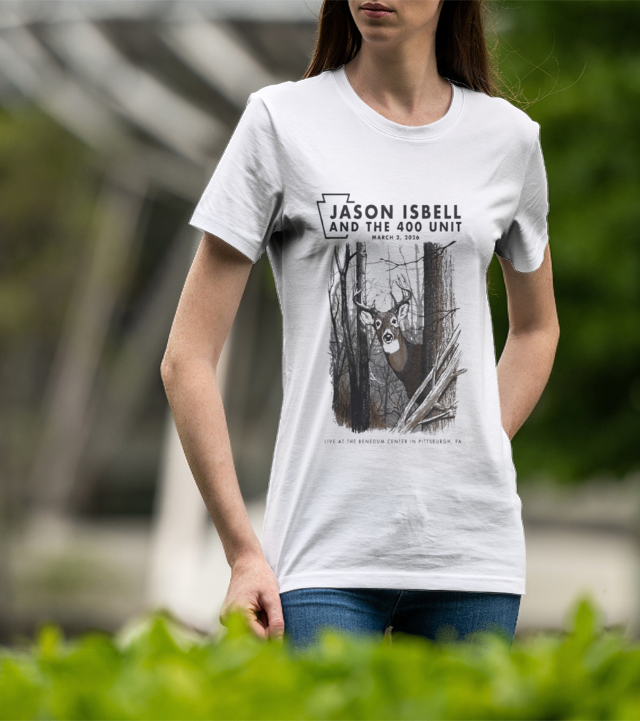 Jason Isbell And The 400 Unit Deer Forest Concert Pittsburgh 2026 T-Shirt