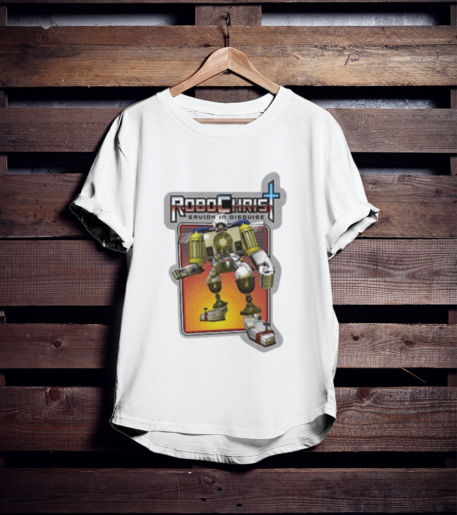 RoboChrist Savior In Disguise Transformer Robot Mashup T-Shirt