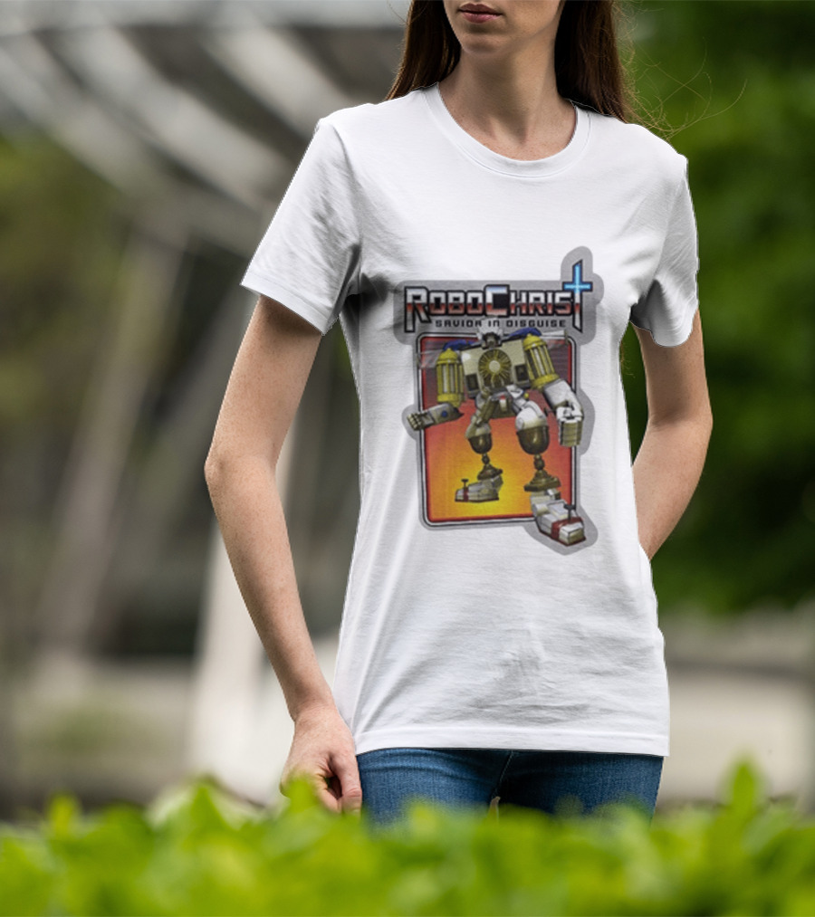 RoboChrist Savior In Disguise Transformer Robot Mashup T-Shirt