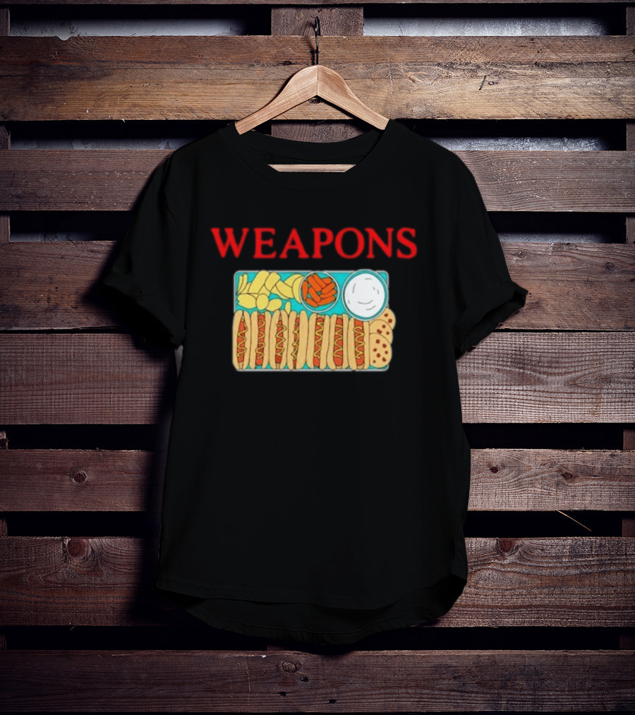 WEAPONS Hot Dog Platter With Chips And Dip T-Shirt