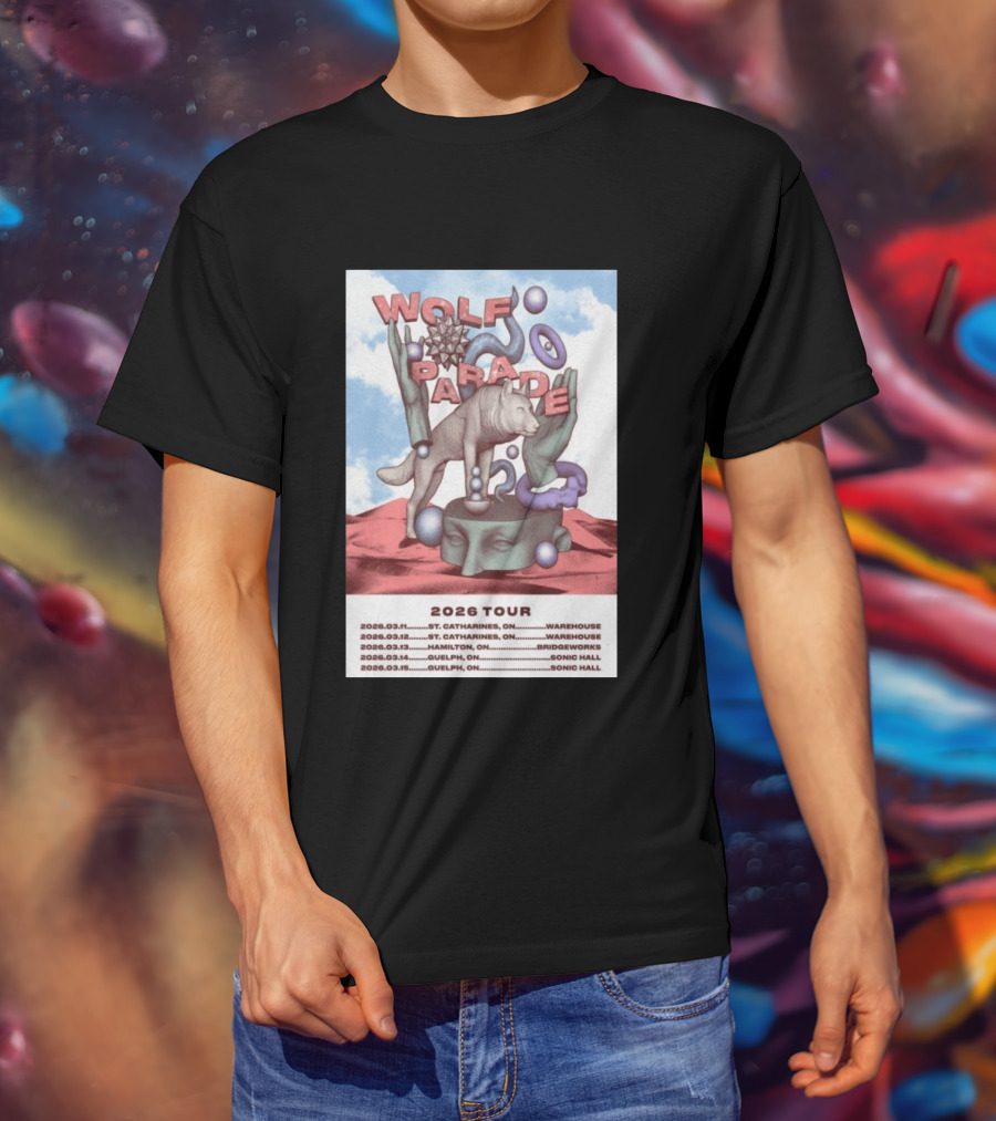 Wolf Parade 2026 Tour St. Catharines Hamilton Guelph Concert Dates T-Shirt