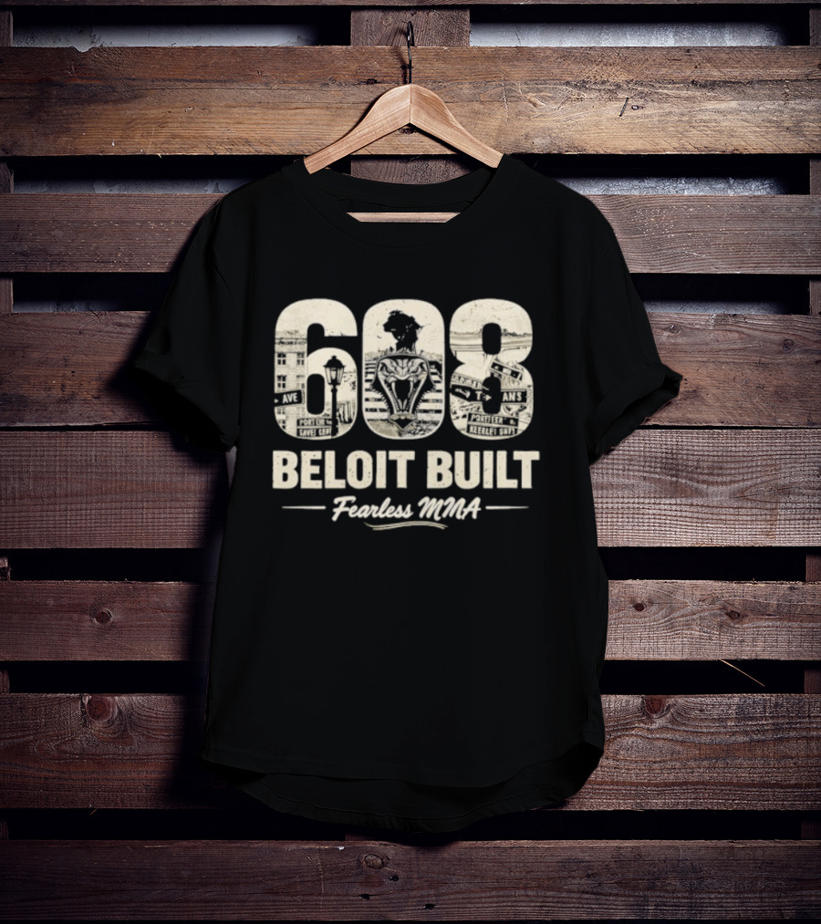608 Beloit Built Fearless MMA T-Shirt