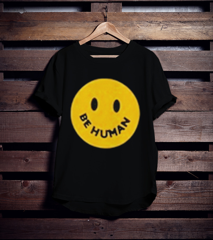 Brighten Be Human Yellow Smiley Face T-Shirt