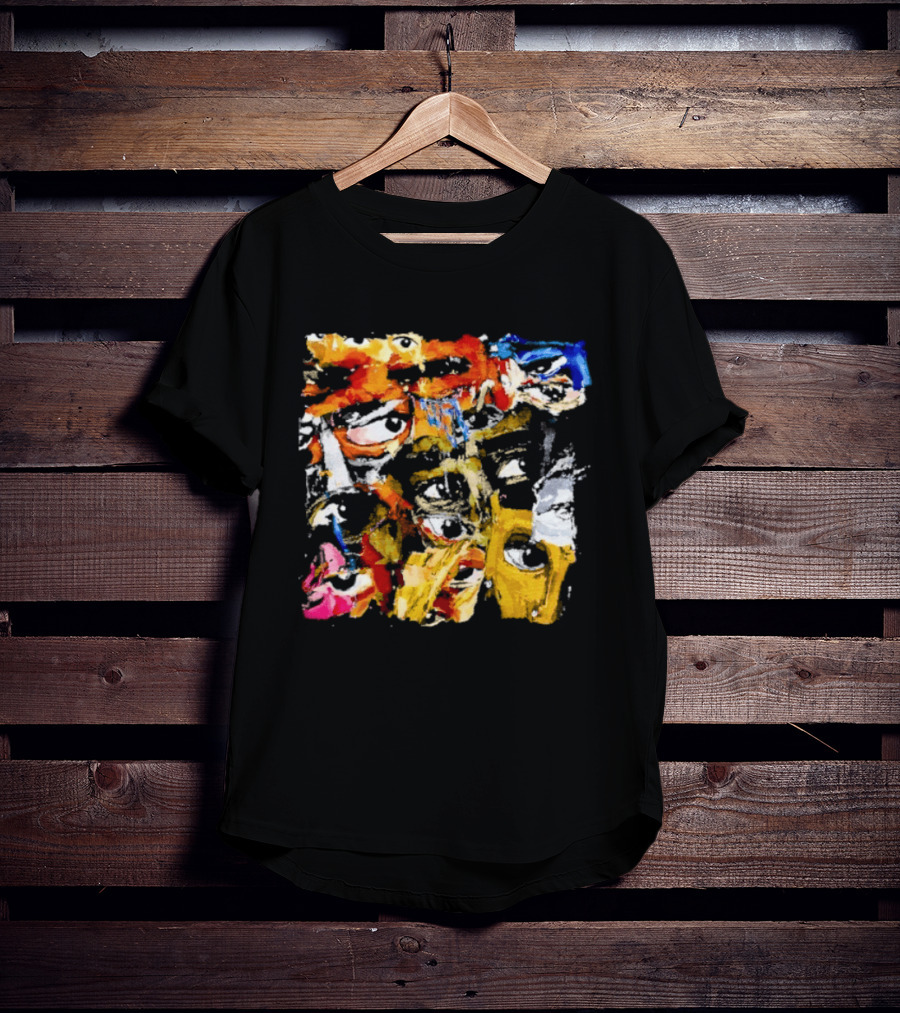 Eyes Don't Lie Colorful Abstract Expressionist Brushstroke T-Shirt
