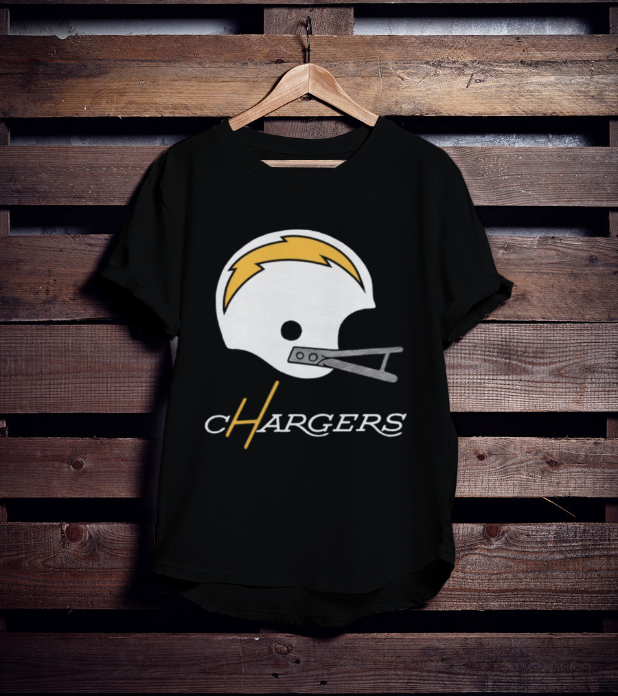 Los Angeles Chargers Big Helmet Football Team T-Shirt