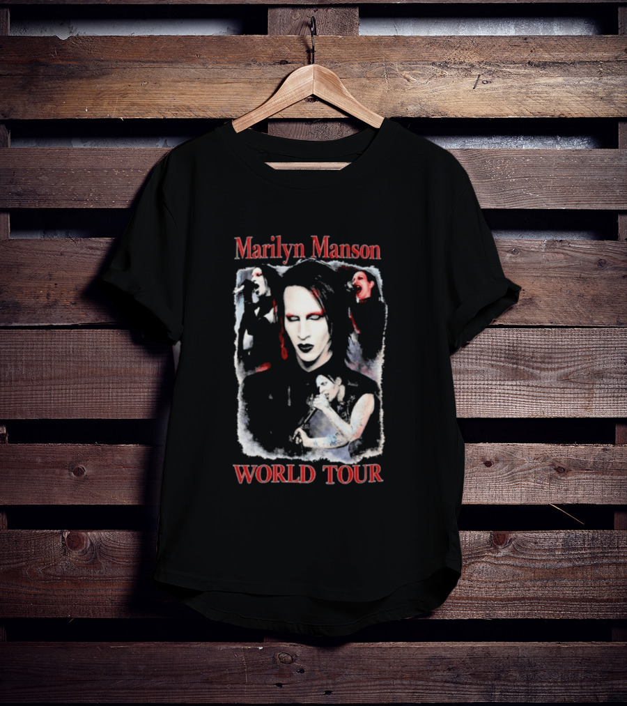 Marilyn Manson World Tour Gothic Rock T-Shirt