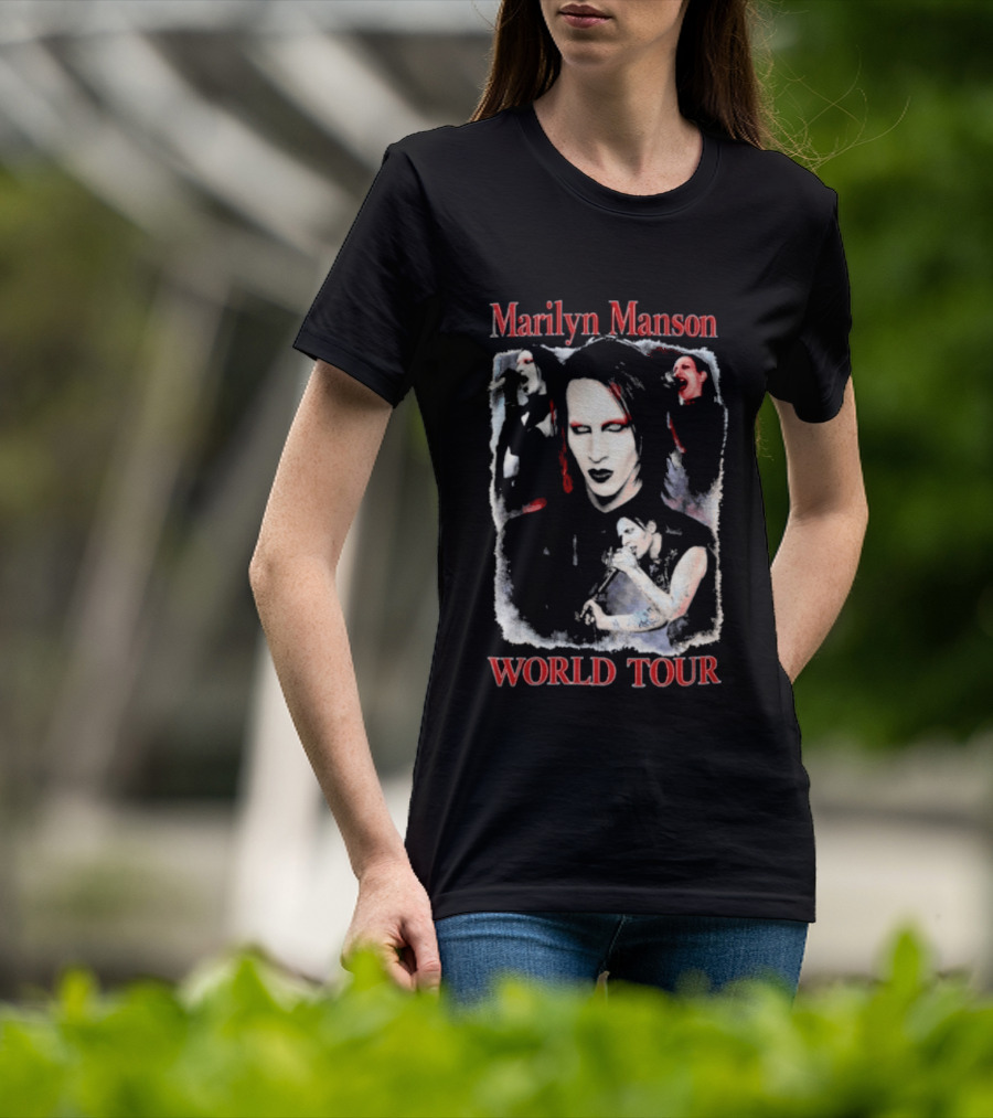 Marilyn Manson World Tour Gothic Rock T-Shirt
