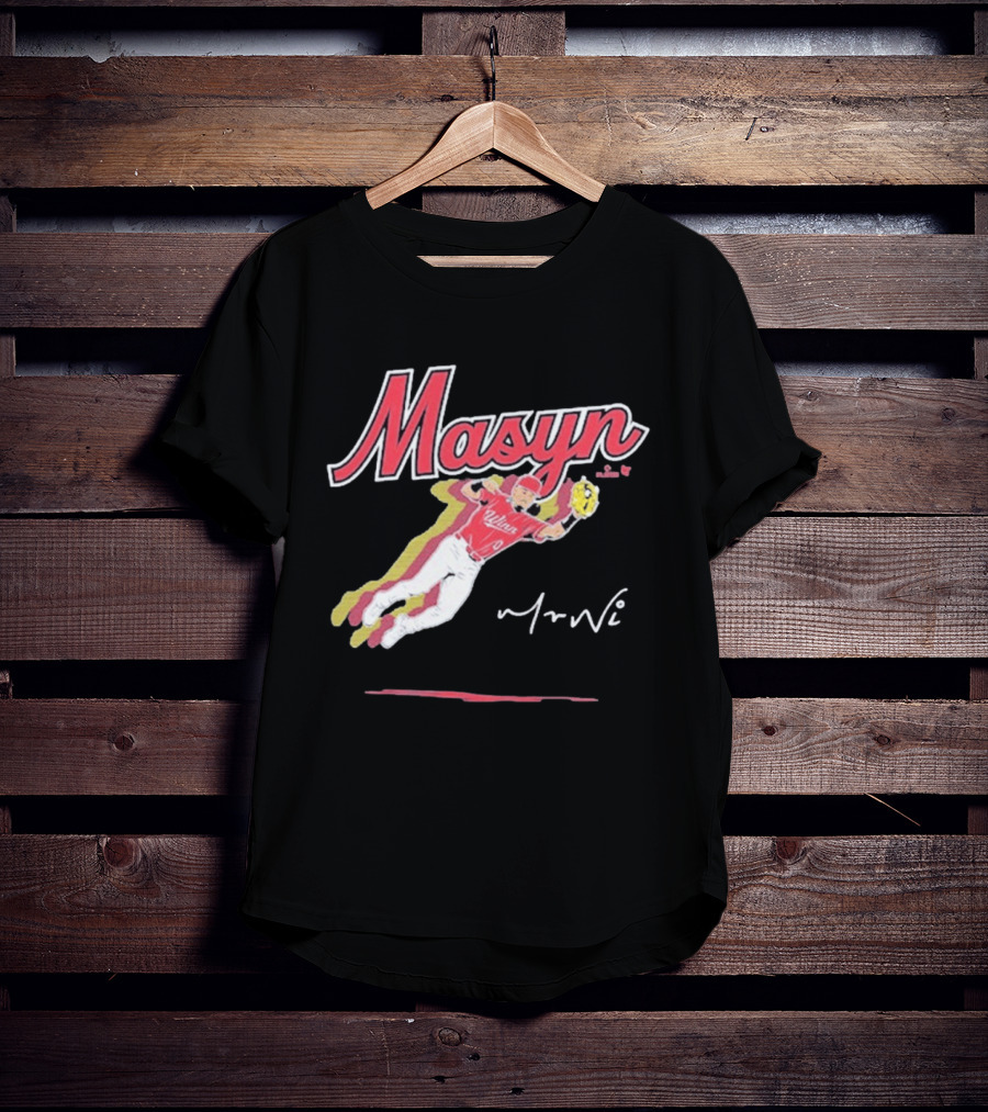 Masyn Winn Baseball Superstar Dynamic Action Pose T-Shirt