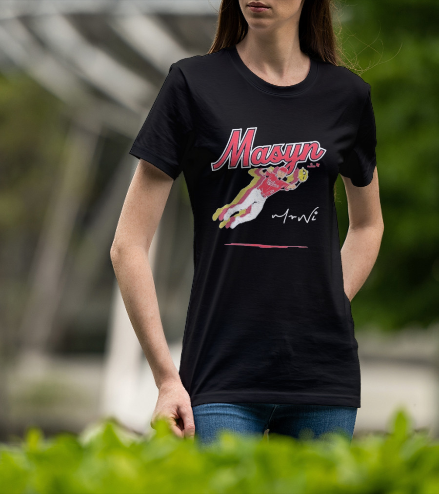 Masyn Winn Baseball Superstar Dynamic Action Pose T-Shirt