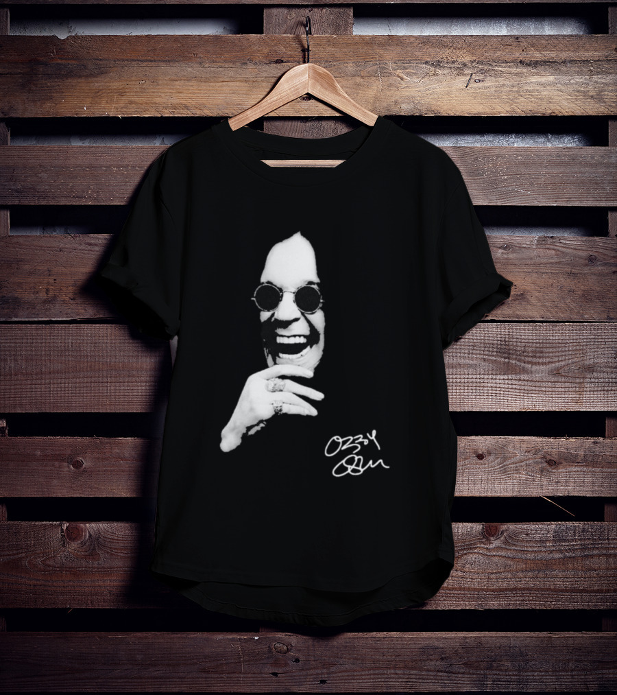 Ozzy Osbourne 1948 2025 Immortal Rest In Peace Rock Legend Signature Image T-Shirt
