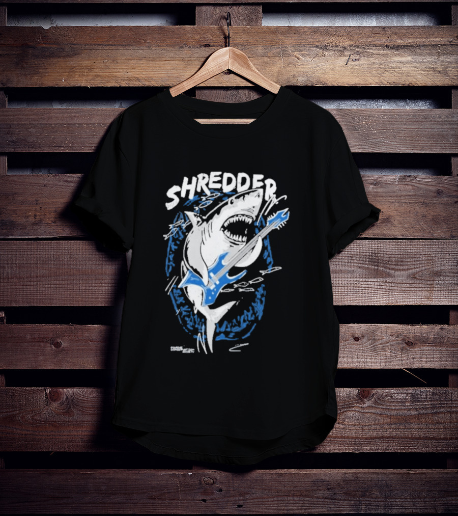 Shredder Shark With Electric Guitar T-Shirt