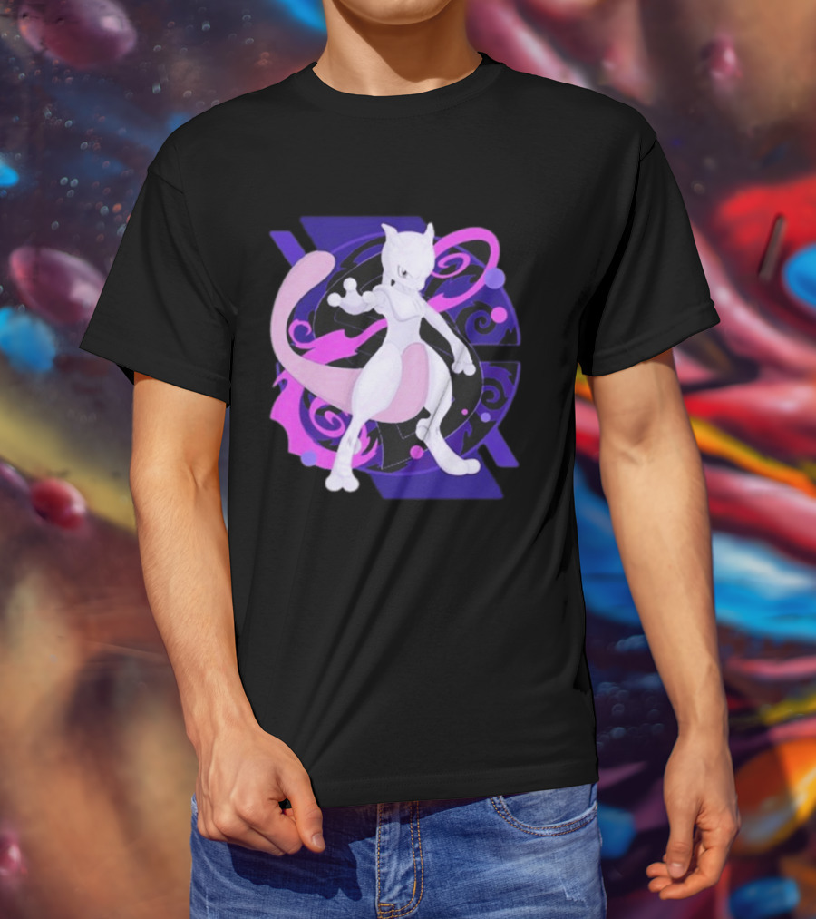 Mewtwo Pokemon Go Fest 2026 Psychedelic T-Shirt