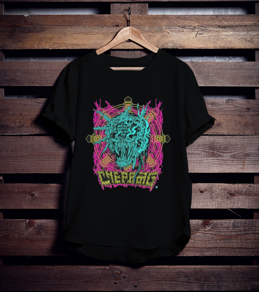 Chepang Swatta Psychedelic Skull T-Shirt
