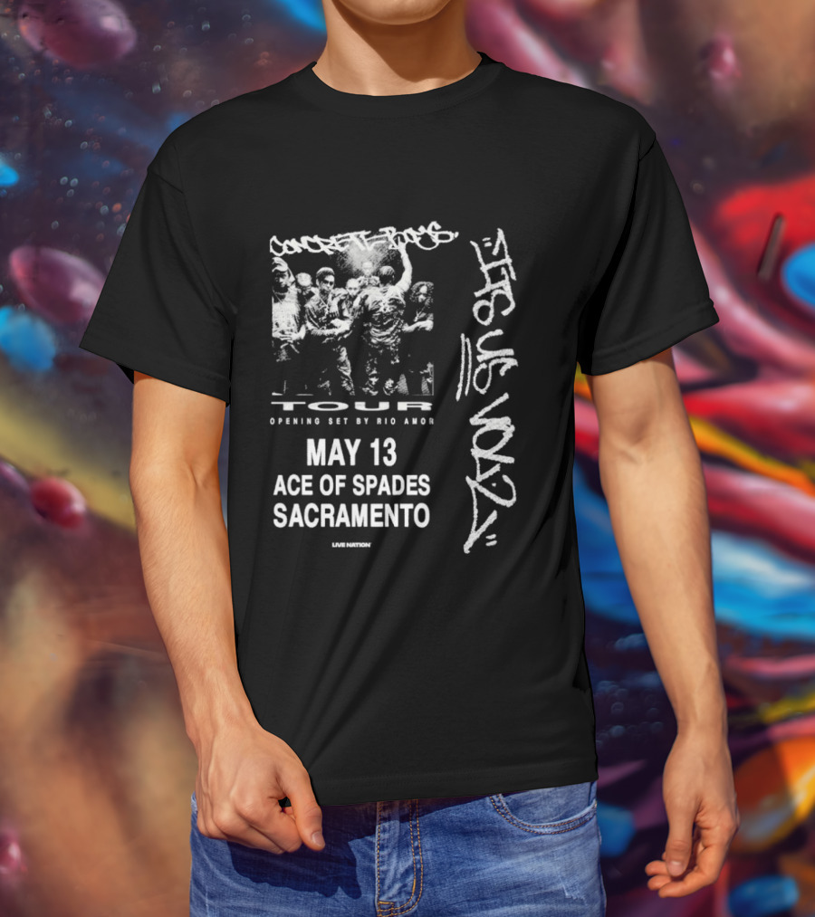 Concrete Boys 2026 Tour Opening Set May 13 Ace Of Spades Sacramento Its US Vol 2 T-Shirt