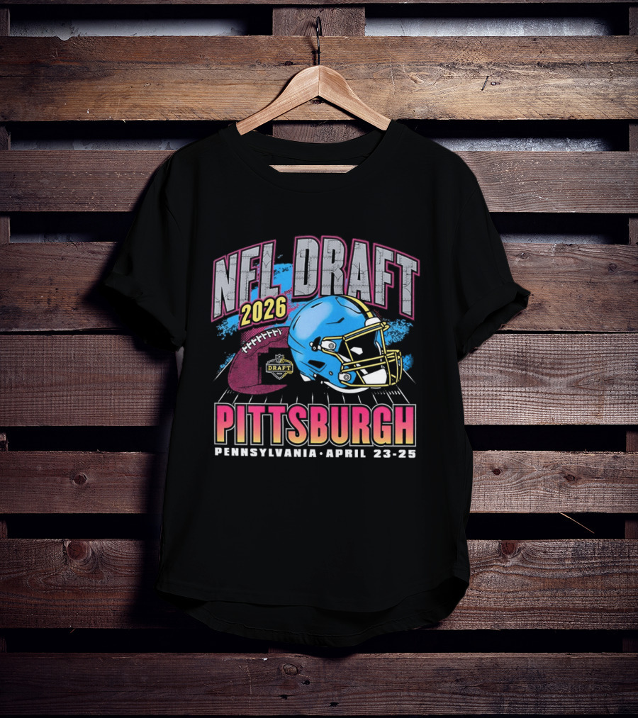 NFL Draft 2026 Pittsburgh Pennsylvania April 23 25 Helmet T-Shirt