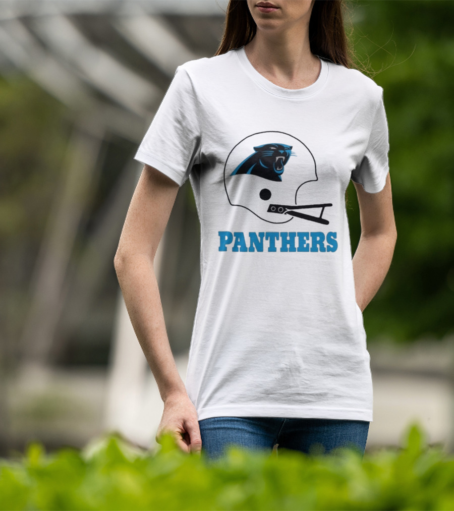 Panthers Football Helmet Carolina T-Shirt