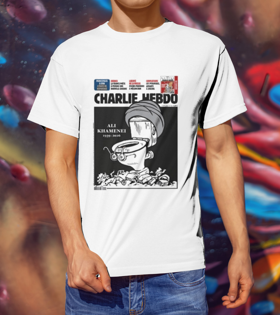 Charlie Hebdo Khamenei Cover Toilet Humour Edition T-Shirt