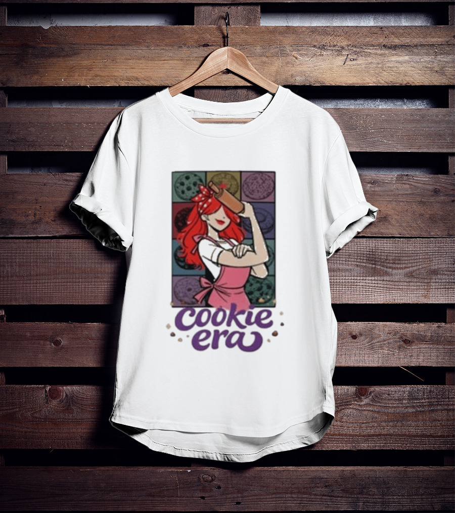 Chloe Sexton Cookie Era Retro Baking Rolling Pin Red Hair Apron T-Shirt