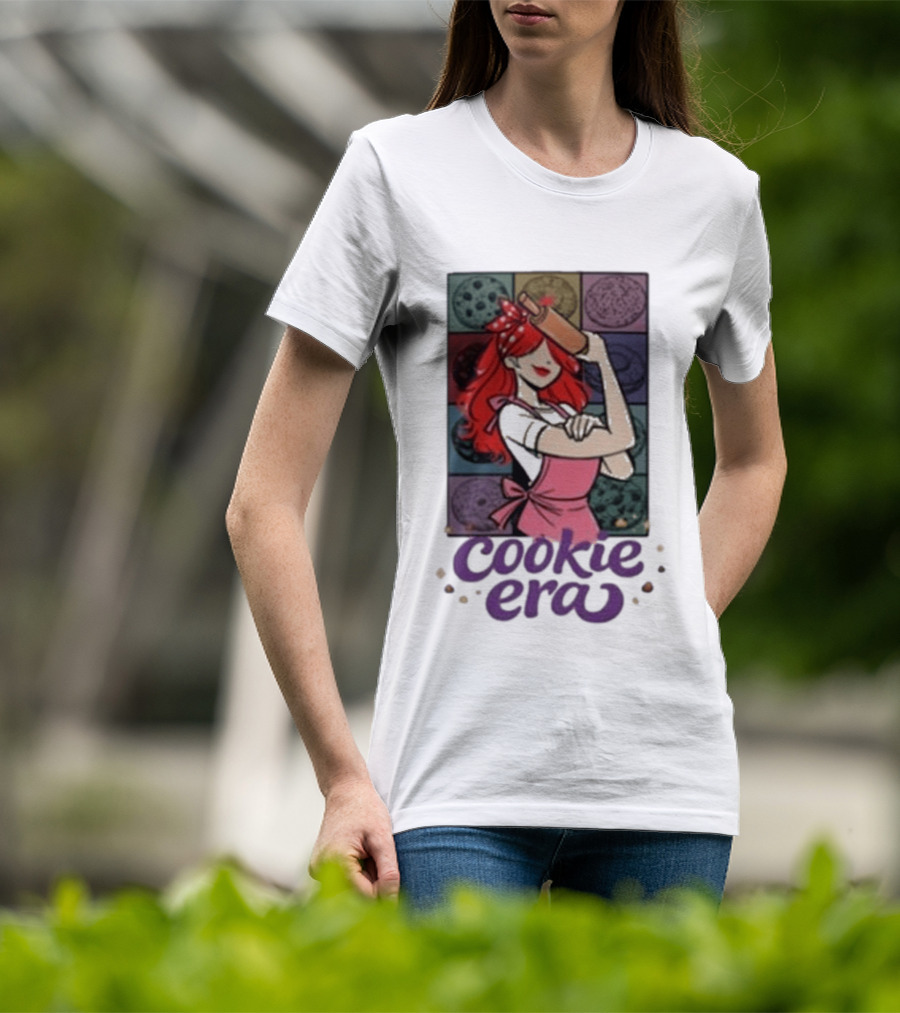 Chloe Sexton Cookie Era Retro Baking Rolling Pin Red Hair Apron T-Shirt