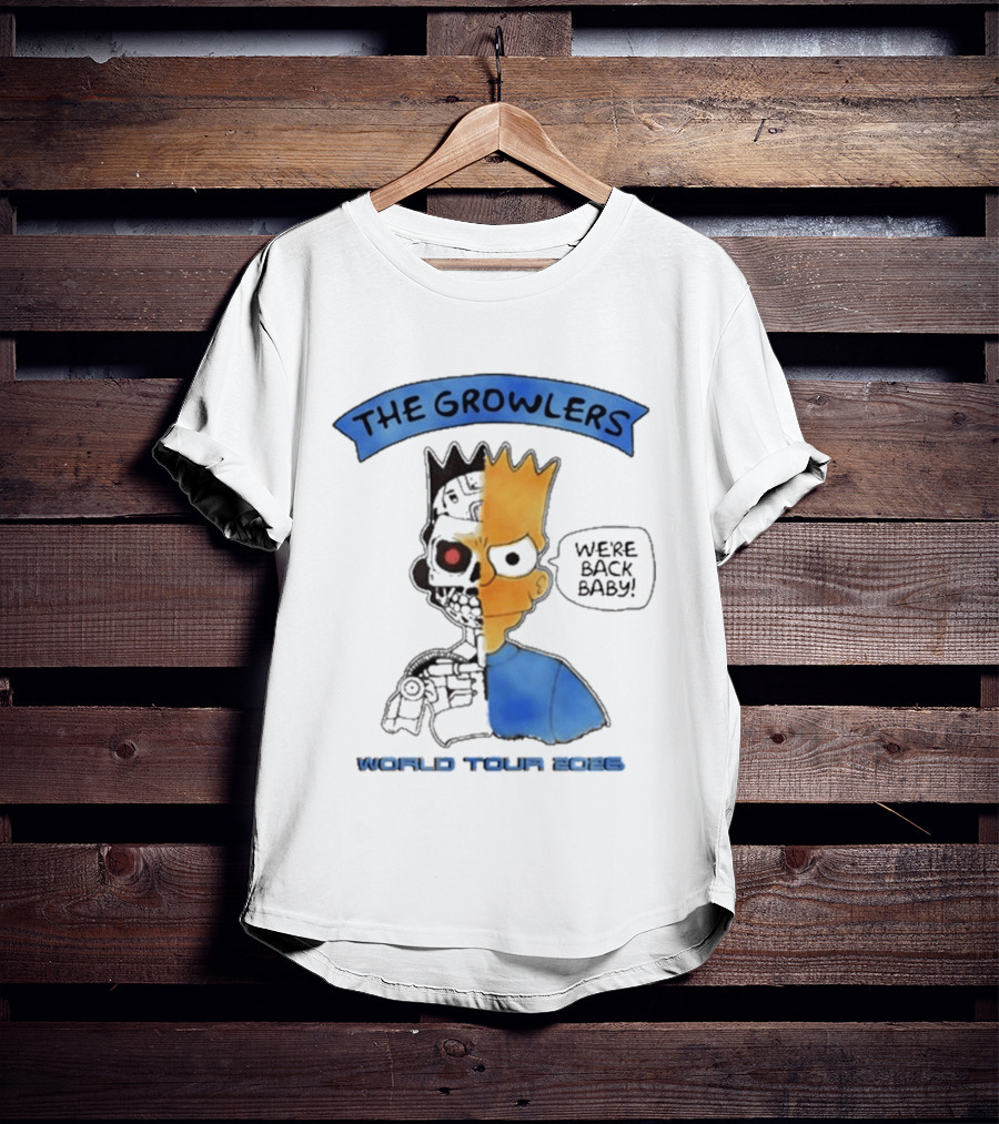 The Growlers We're Back Baby World Tour 2026 Bart Robot T-Shirt
