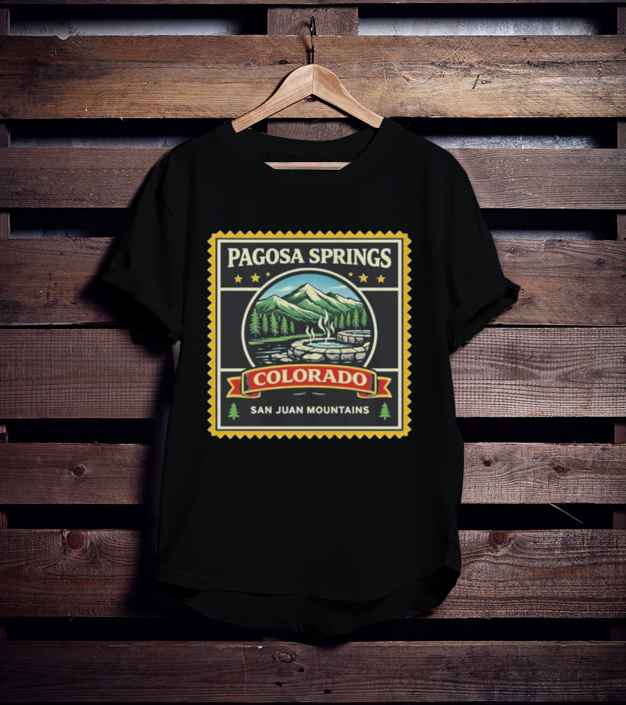 Pagosa Springs Colorado San Juan Mountains Hot Springs Scenery T-Shirt