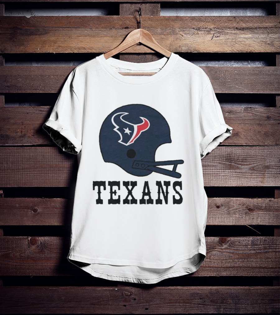 Houston Texans Big Helmet Texans Football Team T-Shirt