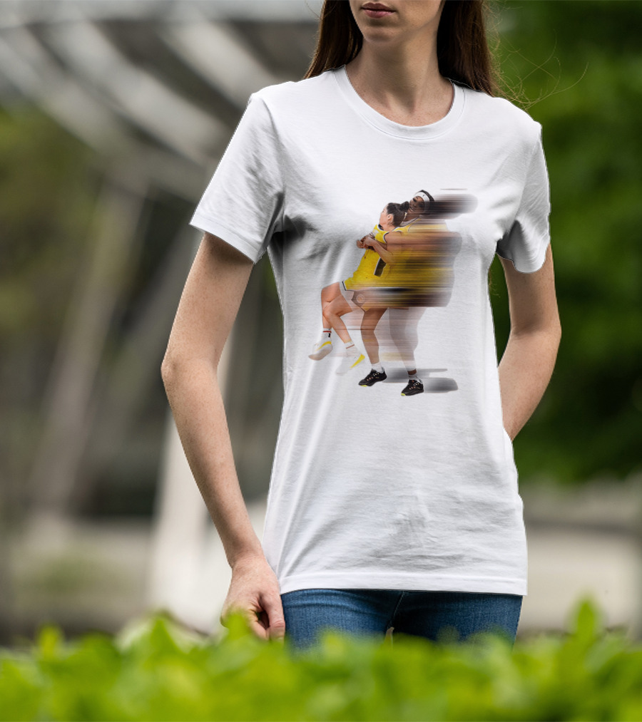 Rickea Jackson Lifts Kelsey Plum Dynamic Basketball Moment T-Shirt