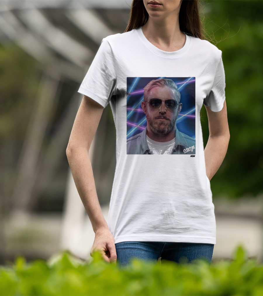 Orange Cassidy Yearbook 90's Neon Laser T-Shirt