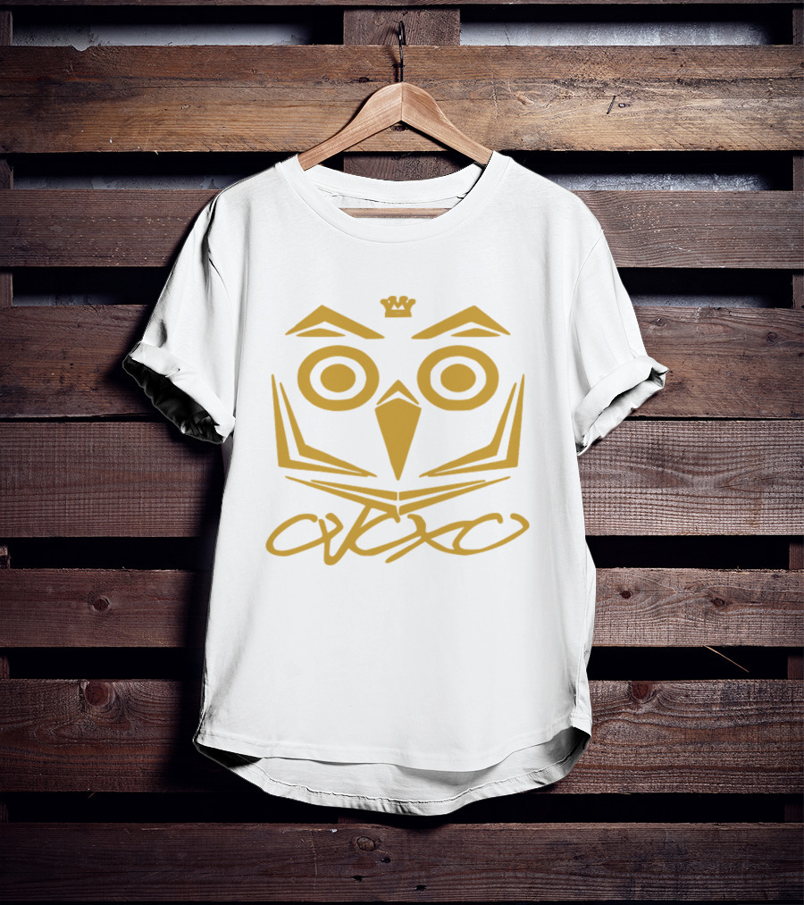 Ovoxo Drake Take Care Ovo Owl Crown Yellow T-Shirt