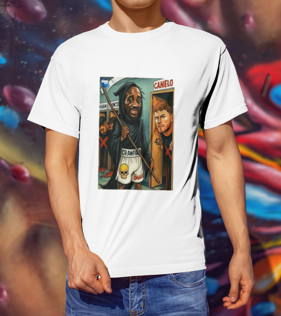 Crawford Grim Reaper Omaha With Canelo Álvarez And Khan Spence T-Shirt