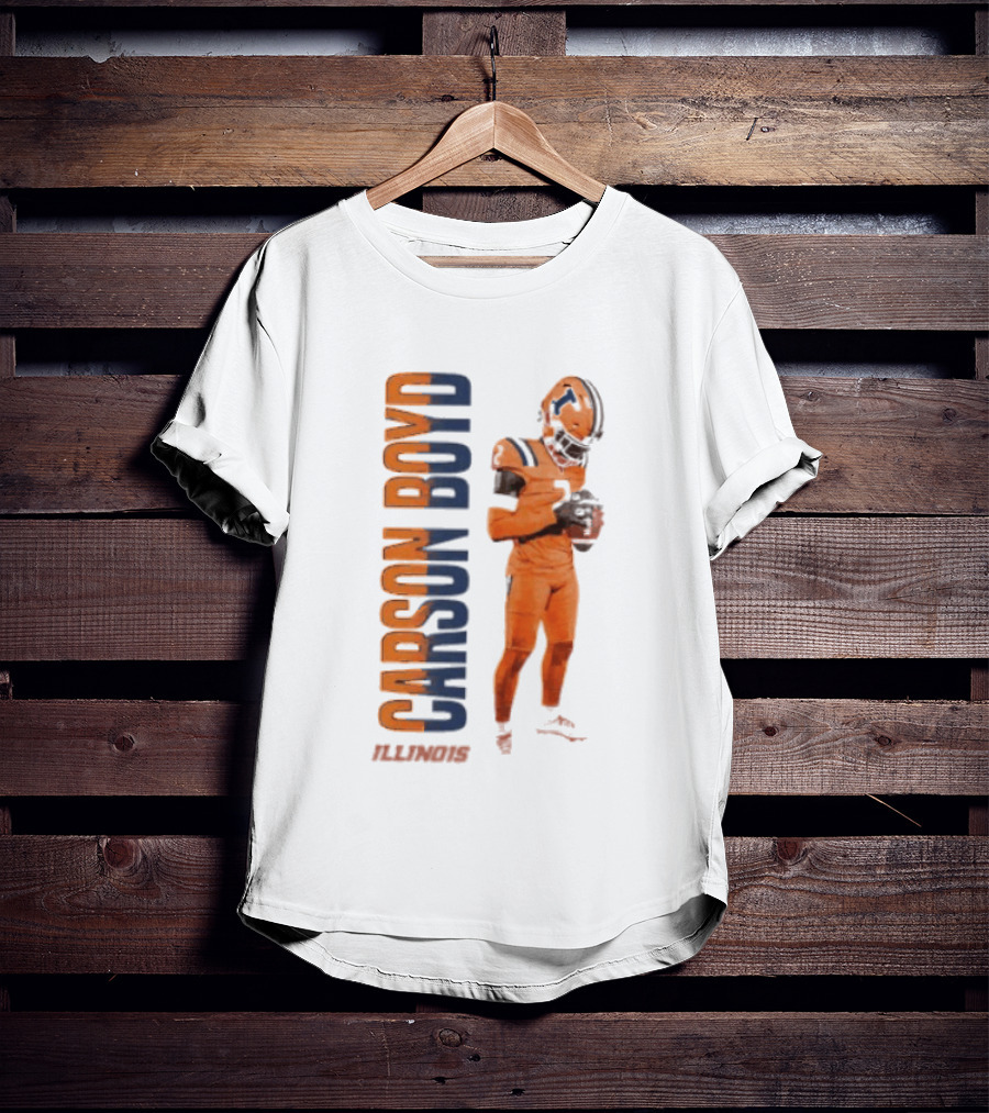 Carson Boyd Illinois Fighting Illini Player Football T-Shirt
