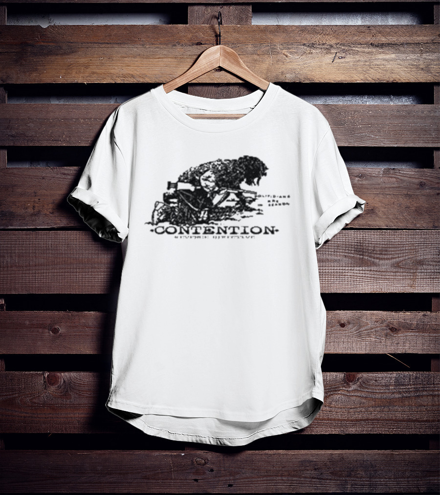 Contention Crosshairs Evil Greed Rage Against Authority T-Shirt