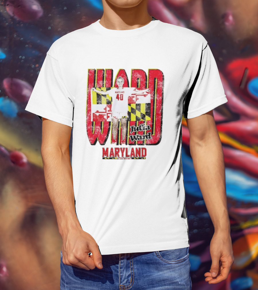 Maryland Terrapins Julia Ward 40 Player T-Shirt