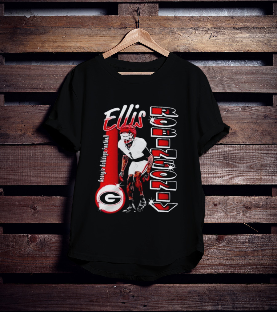 Ellis Robinson IV Georgia Bulldogs Football Illustrated T-Shirt
