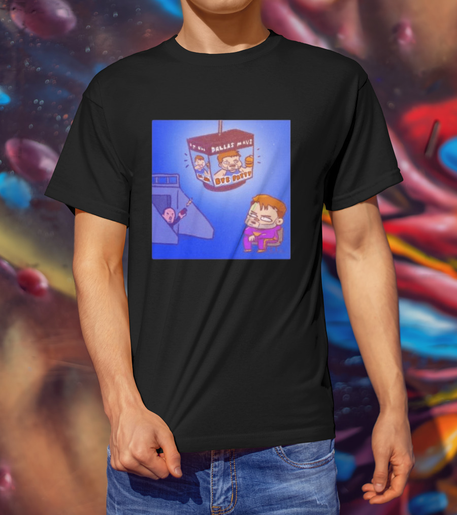 Dallas Mavs Bye Fatty Luka Doncic Emotional Cartoon Decor T-Shirt