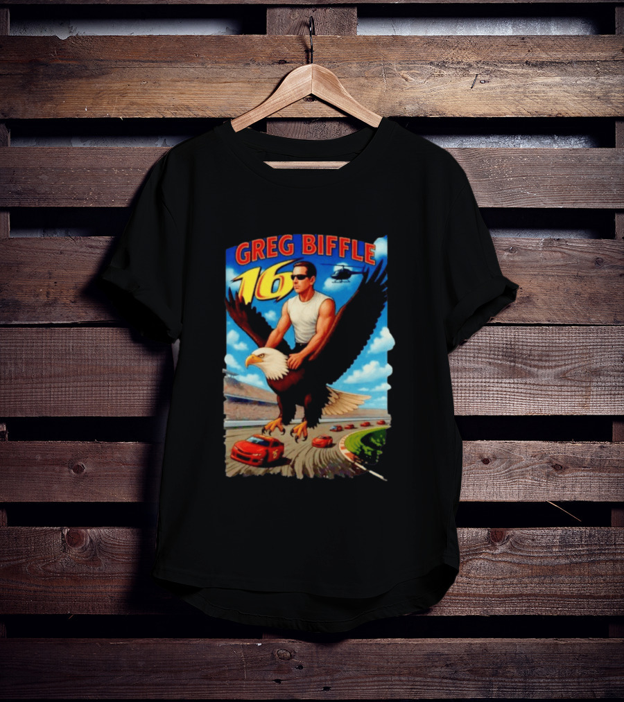 Greg Biffle NASCAR 16 Racing Adventure Bald Eagle Highway T-Shirt