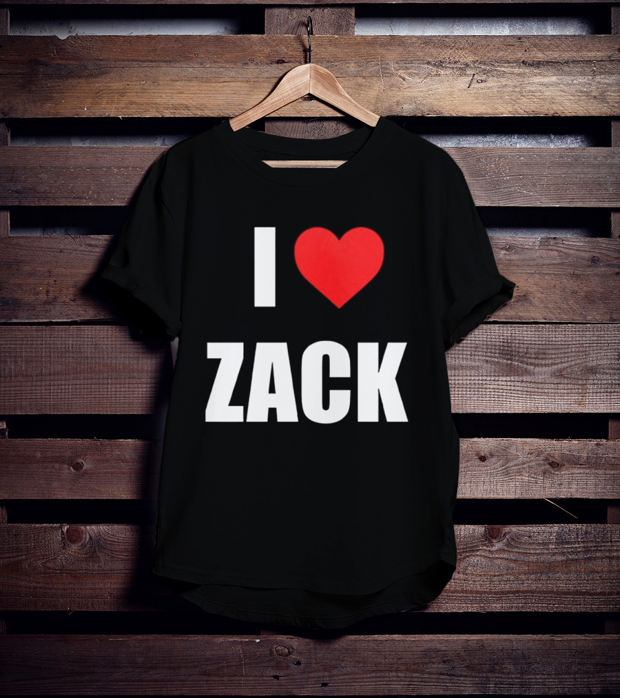 I Heart Zack Red Love T-Shirt