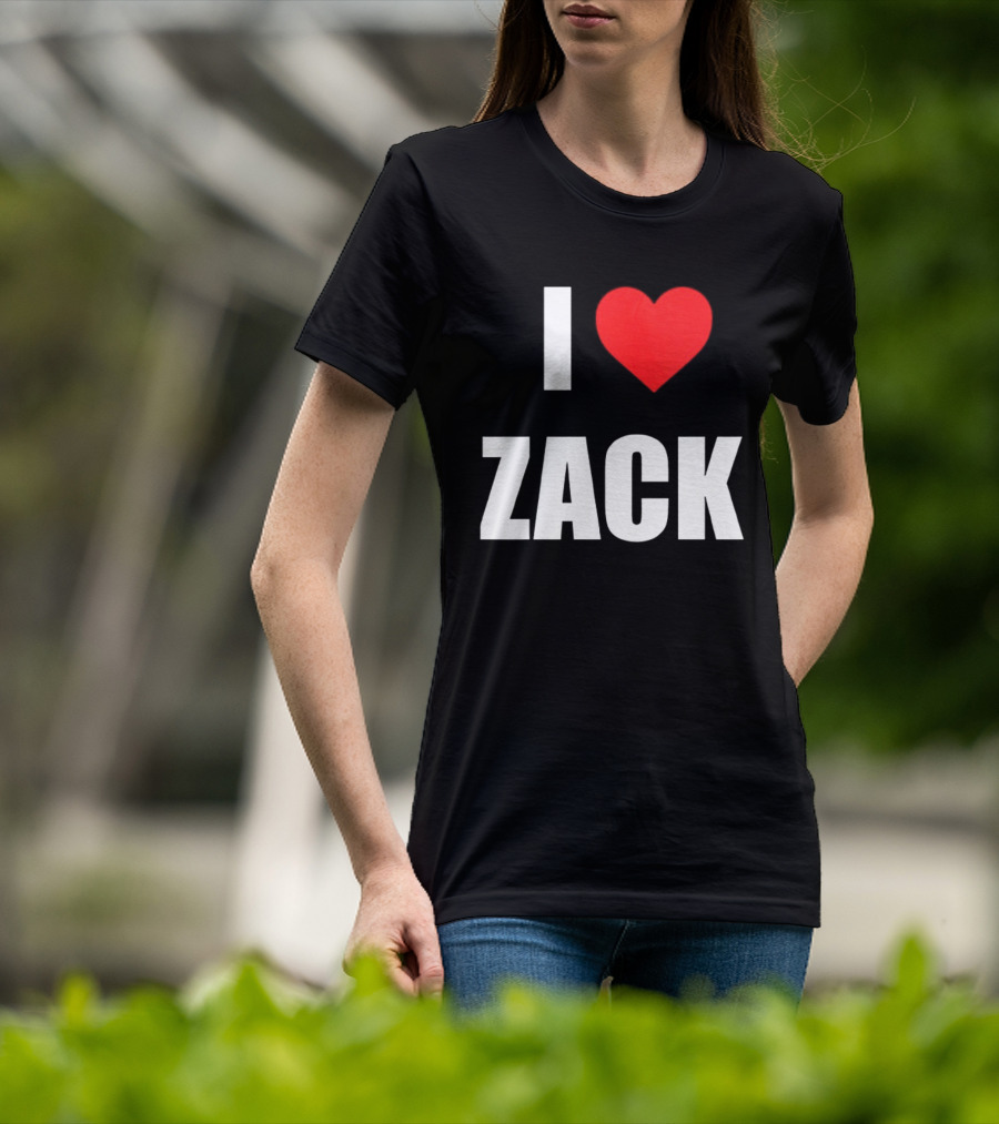 I Heart Zack Red Love T-Shirt