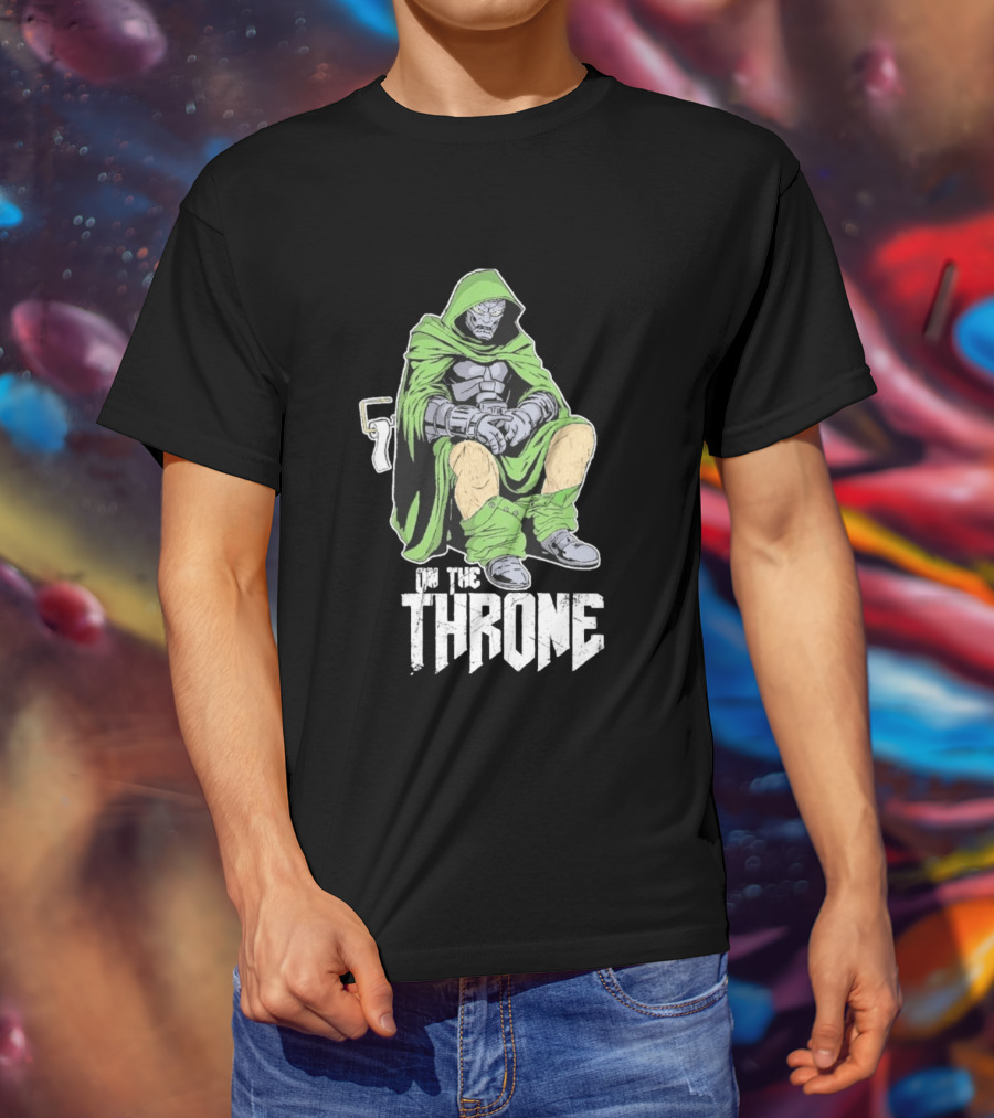 Doctor Doom On The Throne Toilet T-Shirt